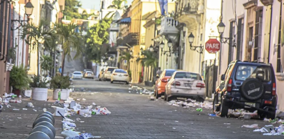 Ciudad Colonial vivió el sábado un desorden colosal