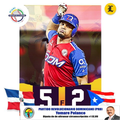 República Dominicana vence a Puerto Rico 5-2