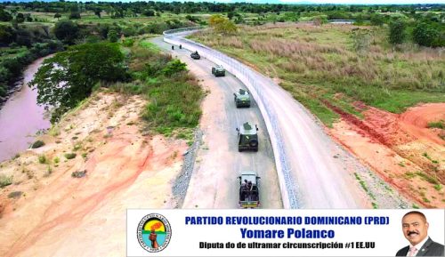 Convoy del Ejército recorre la frontera en prevención incidentes en Haití