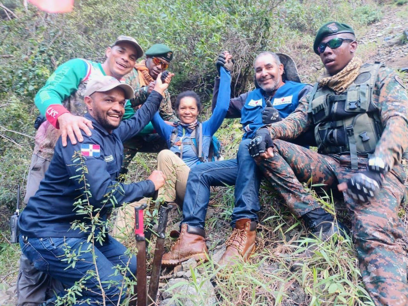 Exitoso rescate de la senderista Trinidad de la Cruz