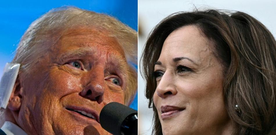 Trump llama “lunática” a Harris en primer mitin tras retirada de Biden