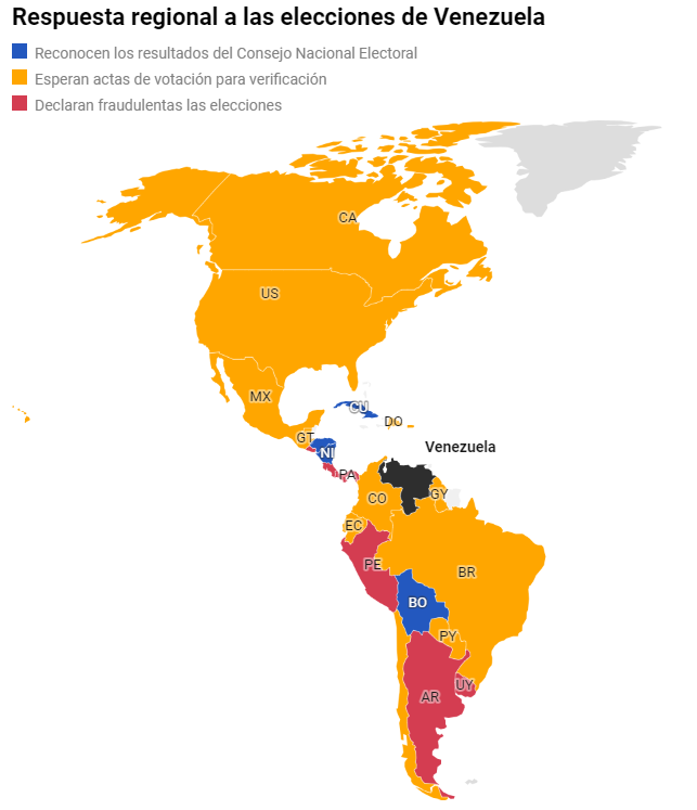 Elecciones en Venezuela en vivo | Al menos 16 muertos por las protestas en Venezuela. Crece la presión internacional contra Maduro