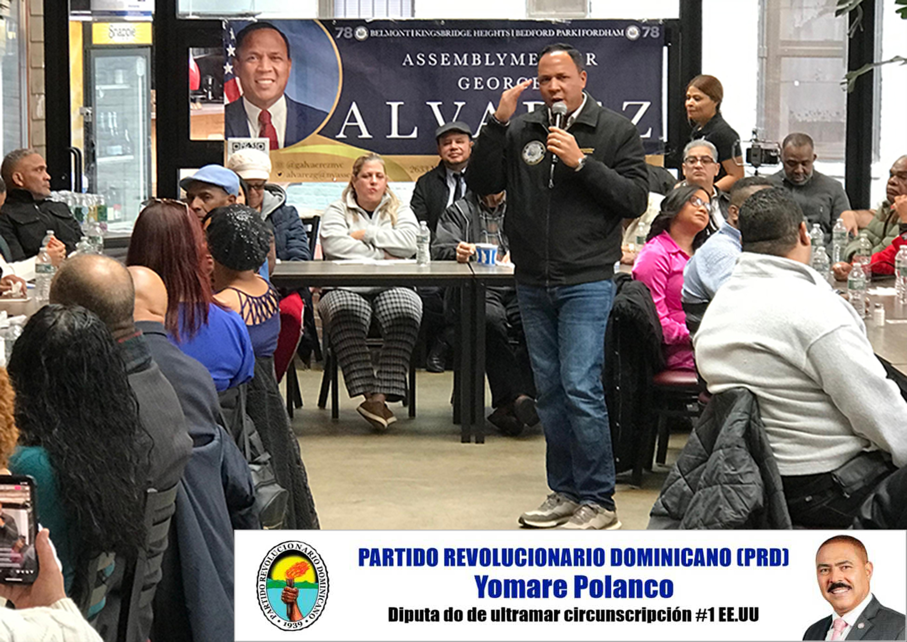 El legislador dominicano George Álvarez realizó encuentro desayuno en Nueva York