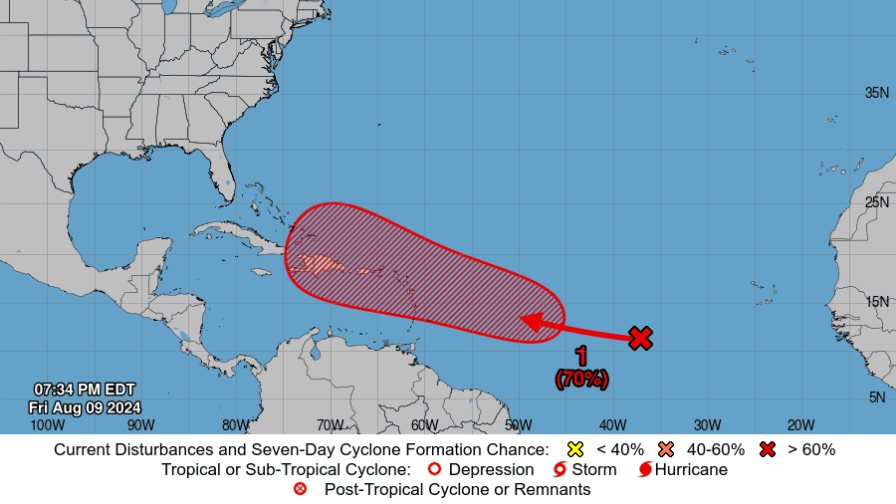 Onda tropical tiene “alta probabilidad” de convertirse en ciclón en los próximos días