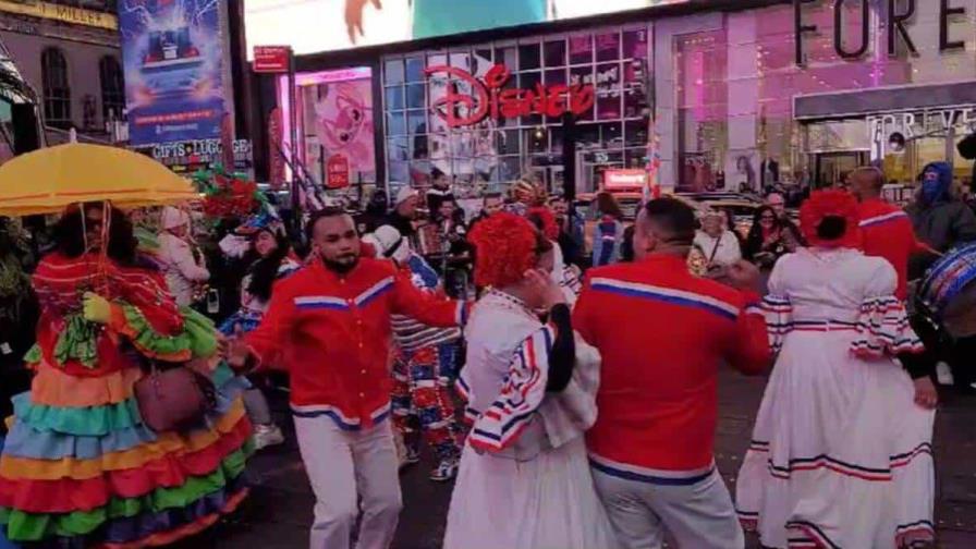 Time Square se llena de cultura dominicana con actividad del Ministerio Turismo